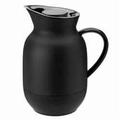 Stelton Isolierkanne 1l Amphora Kaffee Soft Black